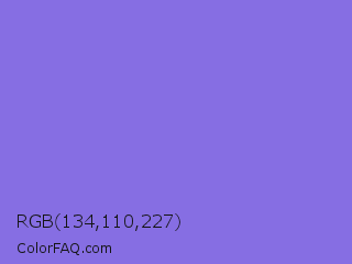 RGB 134,110,227 Color Image