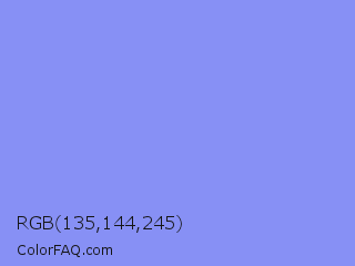RGB 135,144,245 Color Image