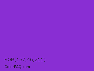 RGB 137,46,211 Color Image
