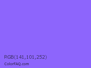 RGB 141,101,252 Color Image