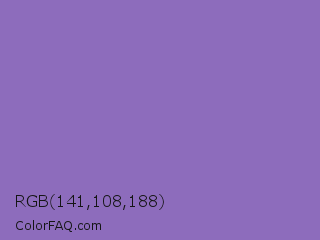 RGB 141,108,188 Color Image