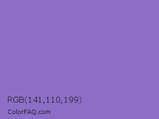 RGB 141,110,199 Color Image
