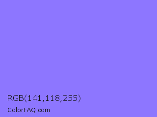 RGB 141,118,255 Color Image