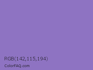 RGB 142,115,194 Color Image