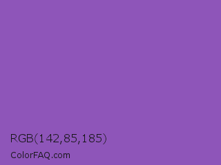 RGB 142,85,185 Color Image