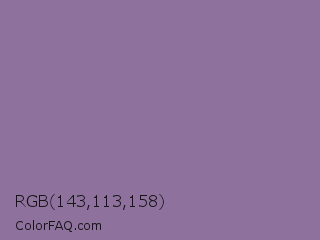 RGB 143,113,158 Color Image