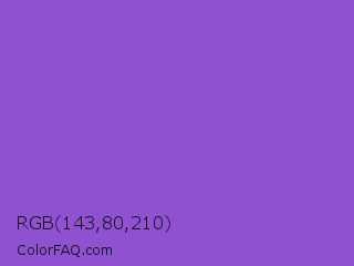 RGB 143,80,210 Color Image