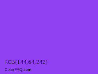 RGB 144,64,242 Color Image