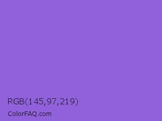 RGB 145,97,219 Color Image