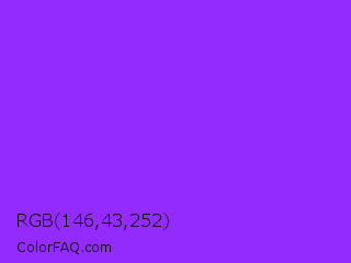 RGB 146,43,252 Color Image