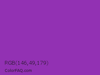 RGB 146,49,179 Color Image