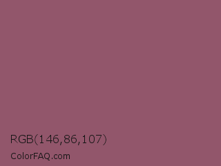 RGB 146,86,107 Color Image
