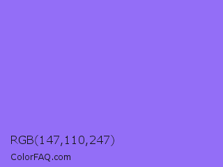RGB 147,110,247 Color Image