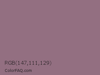 RGB 147,111,129 Color Image
