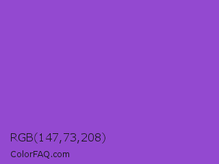 RGB 147,73,208 Color Image