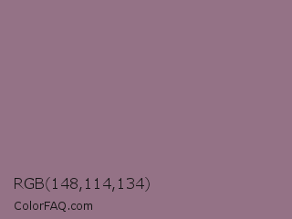 RGB 148,114,134 Color Image
