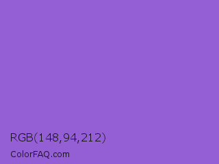 RGB 148,94,212 Color Image