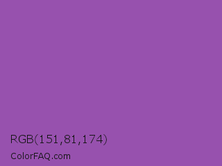 RGB 151,81,174 Color Image
