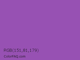 RGB 151,81,179 Color Image