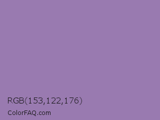 RGB 153,122,176 Color Image