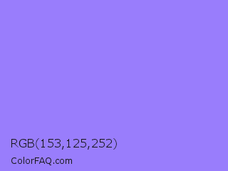 RGB 153,125,252 Color Image