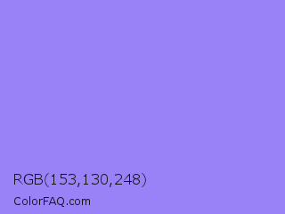 RGB 153,130,248 Color Image
