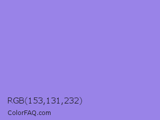 RGB 153,131,232 Color Image