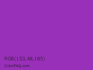 RGB 153,48,185 Color Image