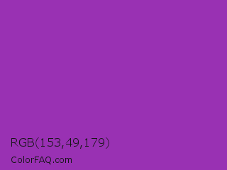 RGB 153,49,179 Color Image
