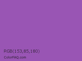 RGB 153,85,180 Color Image