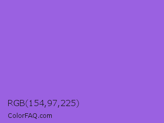 RGB 154,97,225 Color Image