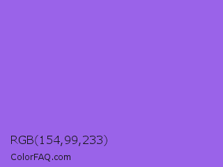 RGB 154,99,233 Color Image
