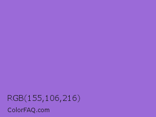 RGB 155,106,216 Color Image