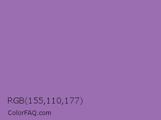 RGB 155,110,177 Color Image