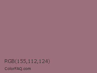 RGB 155,112,124 Color Image