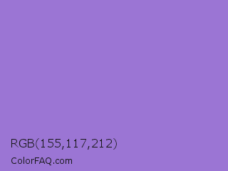 RGB 155,117,212 Color Image