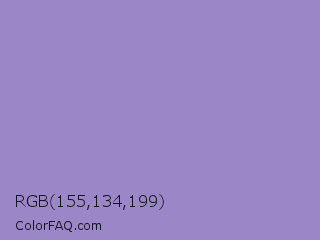 RGB 155,134,199 Color Image