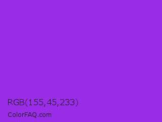 RGB 155,45,233 Color Image