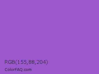 RGB 155,88,204 Color Image