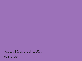 RGB 156,113,185 Color Image