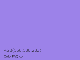 RGB 156,130,233 Color Image