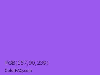 RGB 157,90,239 Color Image