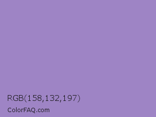 RGB 158,132,197 Color Image