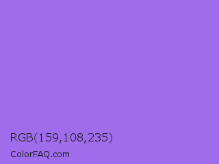 RGB 159,108,235 Color Image