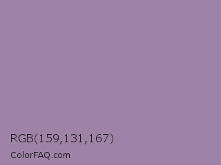 RGB 159,131,167 Color Image