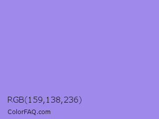 RGB 159,138,236 Color Image