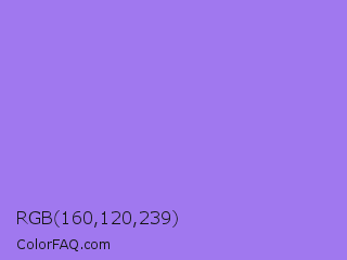 RGB 160,120,239 Color Image
