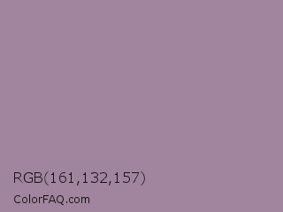 RGB 161,132,157 Color Image