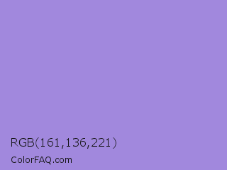RGB 161,136,221 Color Image