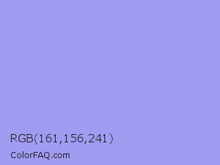 RGB 161,156,241 Color Image